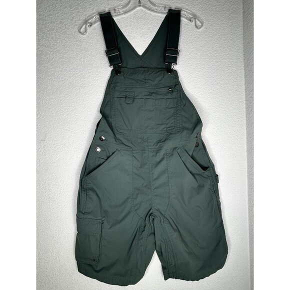 Duluth Trading Heirloom Gardening Short Overalls Womens XS Green Ripstop Stretch - Picture 1 of 10